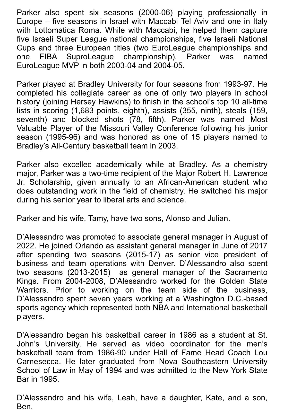 Anthony Parker Takes the Reins as Orlando Magic's New General Manager + Full Press Release Of Orlando’s Basketball Operations.